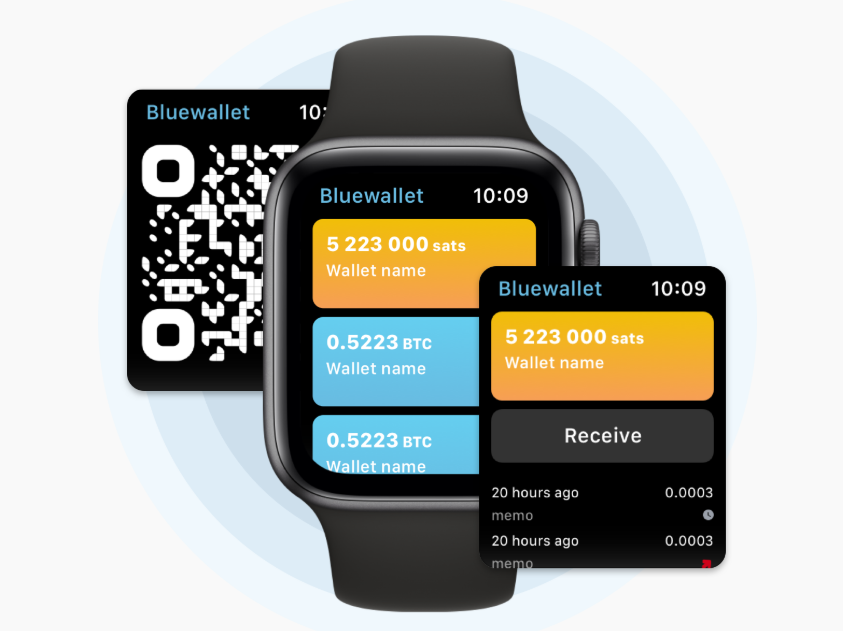 Bulewallet 在 Apple Watch 上的比特幣閃電網路應用