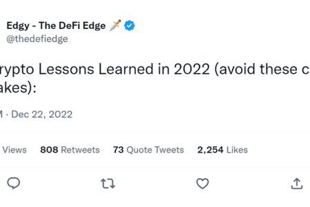 The DeFi Edge 分享《2022 年加密貨幣教會我的 22 堂課》，用錢買來的教訓無私分享給你