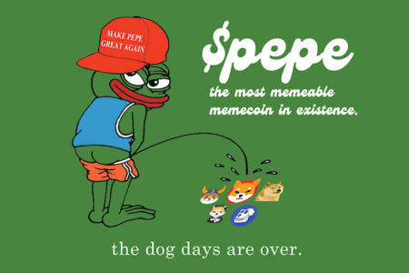 「佩佩蛙」奪回迷因寶座！PEPE 代幣發行三天漲幅超 22,000%