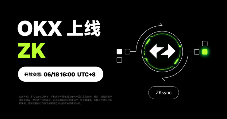 OKX 即將上線 ZKsync（ZK）幣幣交易