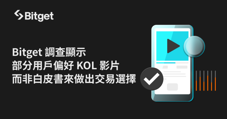 Bitget 調查顯示部分用戶偏好 KOL 影片而非白皮書來做出交易選擇