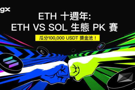 ETH 十週年熱戰開打！BingX 推出「ETH VS SOL 生態 PK賽」，瓜分高達 100,000 USDT 獎金池！