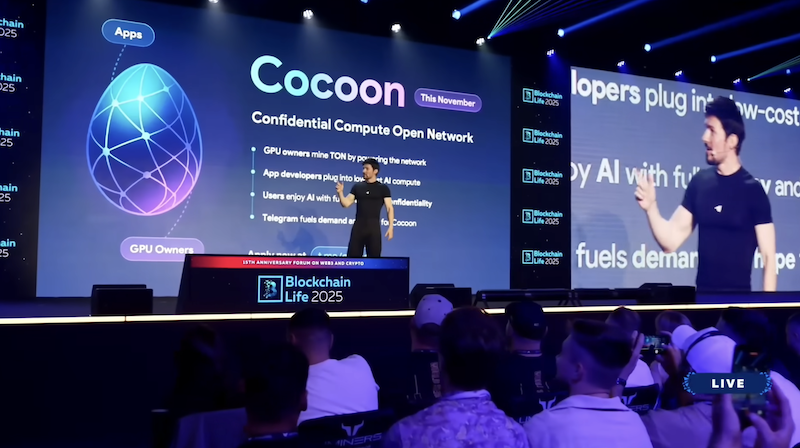 誓言捍衛數位自由！TG 創辦人推出去中心化 AI 網路 Cocoon，貢獻 GPU 可獲 TON 獎勵