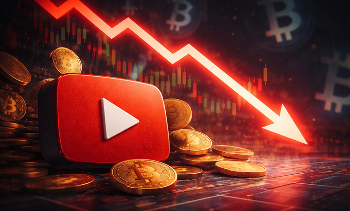 加密社群熱度持續下滑，YouTube 相關影片觀看量跌至五年新低