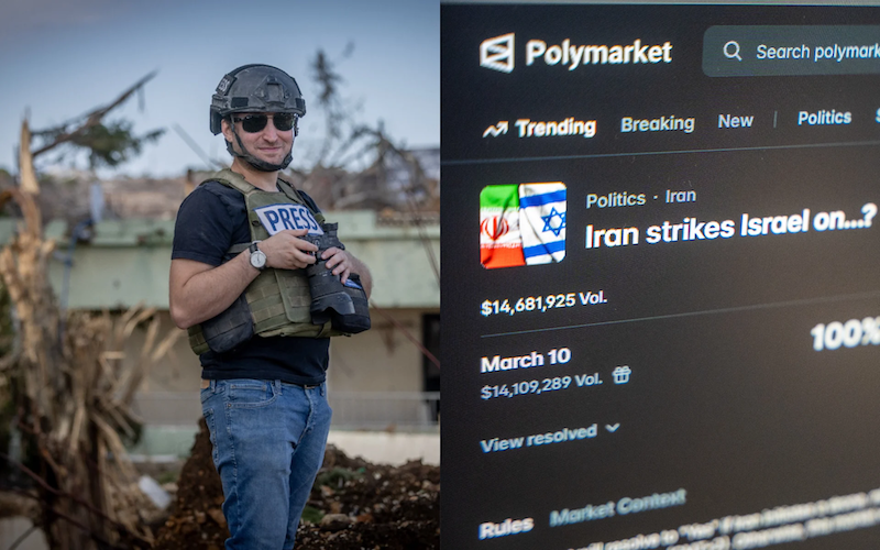 Polymarket 賭注引發爭議：《以色列時報》記者遭死亡威脅要求修改飛彈報導