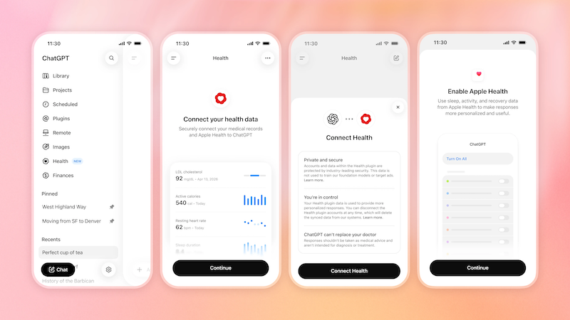 AI 也能讀病歷！ChatGPT 全面推出 Health 功能，免費用戶整合健康數據